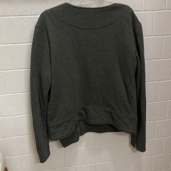 Athleta Zip Quilted jacket Outerwear size large- Moto Style - Picture 5 of 8